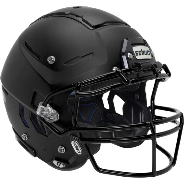 Schutt F7 VTD Adult Football Helmet – Collegiate Package (M, Matte Black) - Image 2