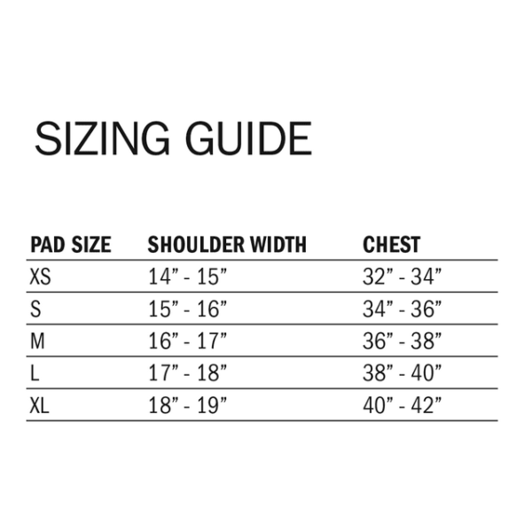 JPK+ Junior Varsity Shoulder Pad, Small - Image 3